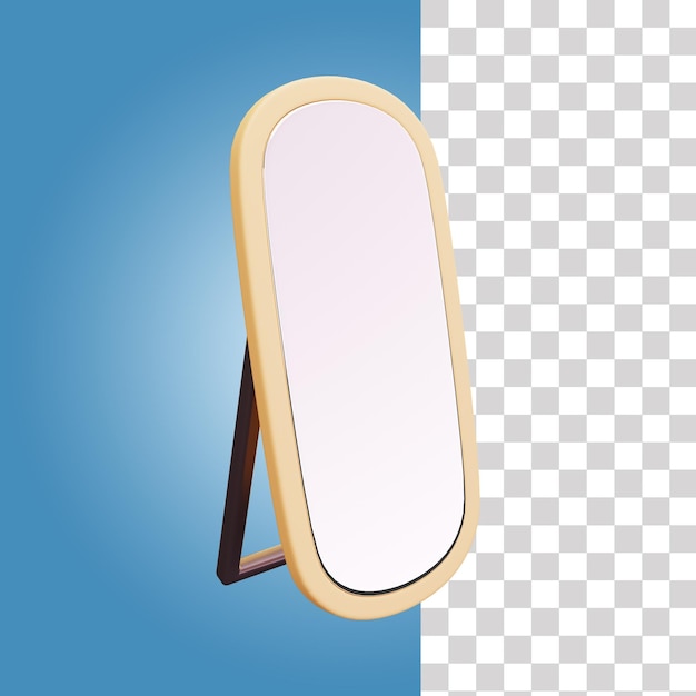 Standing mirror 3d icon