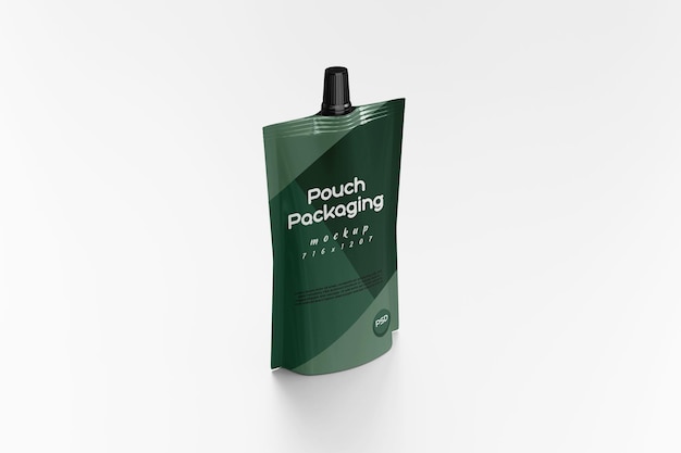 PSD standing pouch packaging mockup