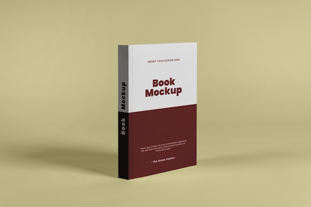 Standing up book mockup