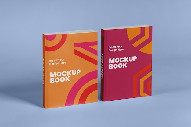 standing up book mockup