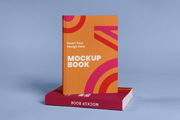 standing up book mockup