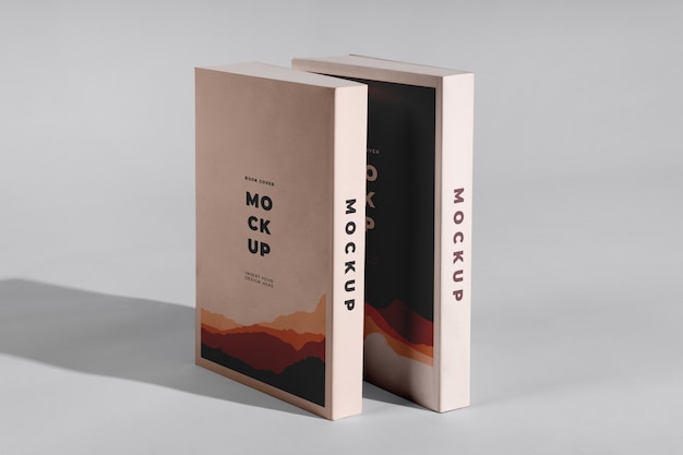 PSD standing up book mockup