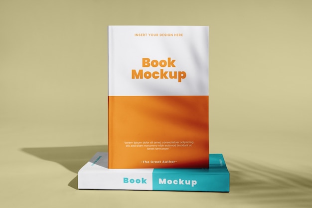Standing up book mockup