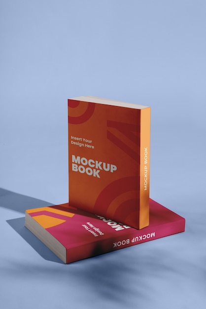 standing up book mockup