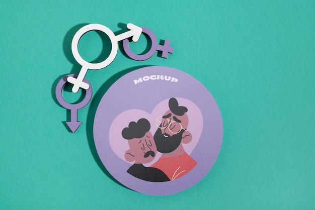 Выступая за макет флаера с гендерной идентичностью