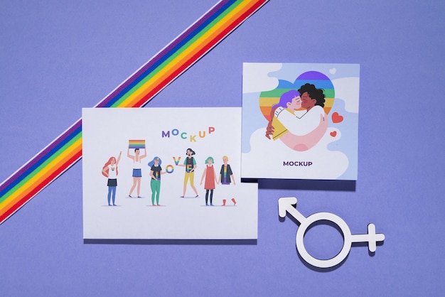 PSD standing up for gender identity flyer mockup