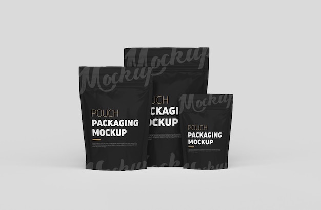 Standup Modern Plastic Pouch Makieta opakowania
