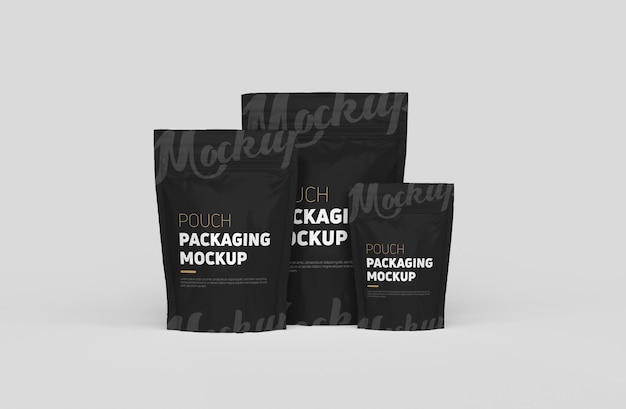 Standup Modern Plastic Pouch Makieta Opakowania