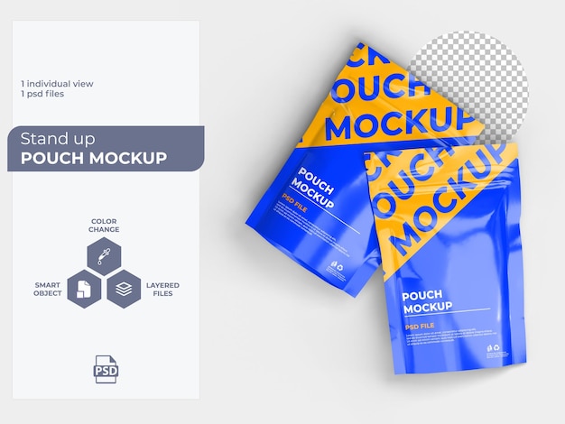 Standup pouch mockup