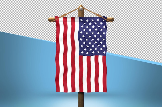 Stany Zjednoczone Ameryki Powiesić Tło Projektu Flagi