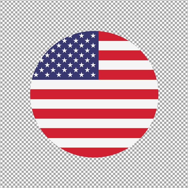 Stany Zjednoczone Ameryki USA Krajowa okrągła flaga
