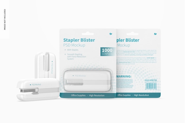 stapler blister mockup