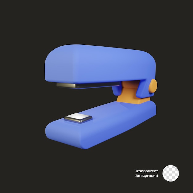 PSD stapler stationary 3d icon