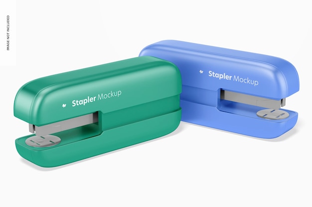 Staplers mockup, perspective