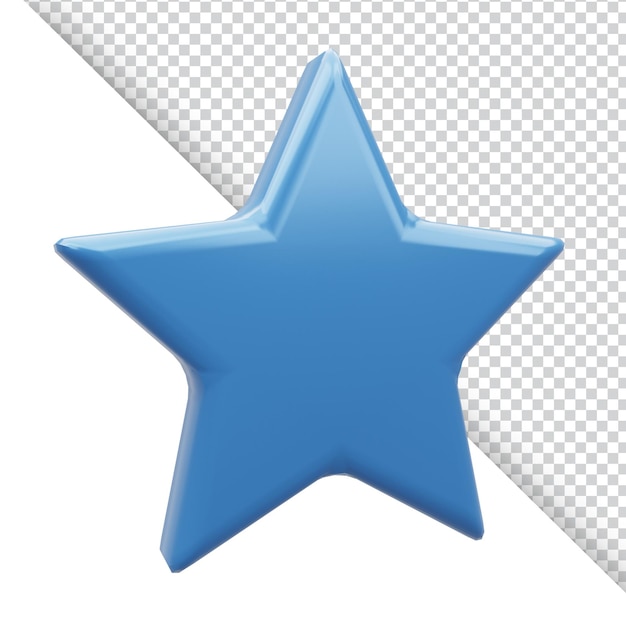 PSD star 3d icon