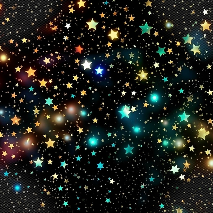 PSD star background isolated