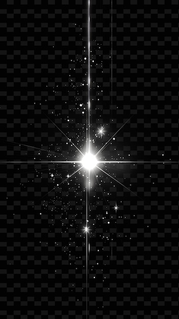 Star on a black background