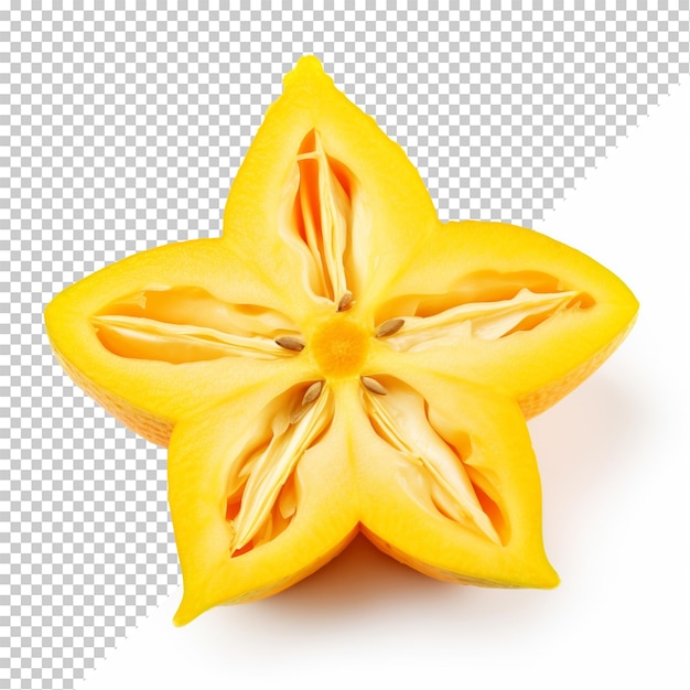 PSD star fruit isolated on transparent background