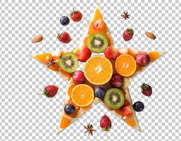 Star made of fruit