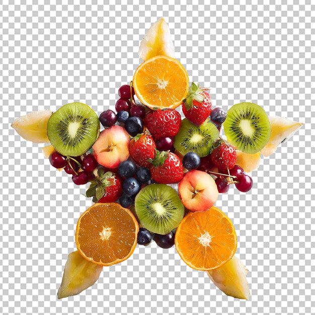 Star made of fruit
