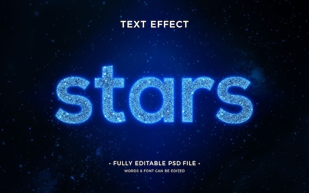 Star text effect