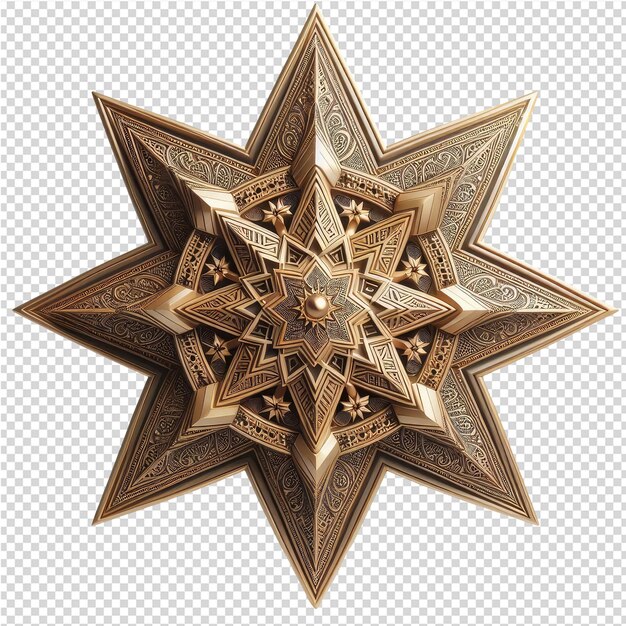 PSD a star that is gold and has a star on it