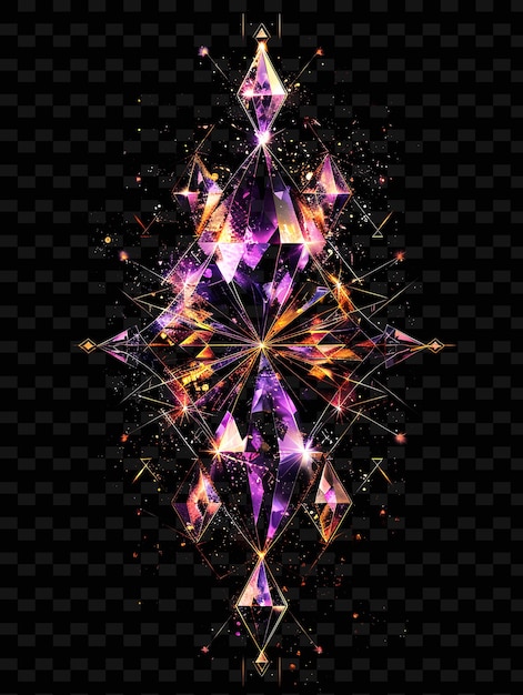 PSD a star that is purple and yellow with the words quot xmas quot on it