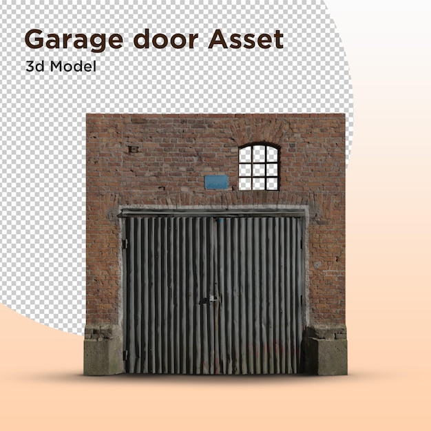 PSD stare podwójne drzwi garażowe psd
