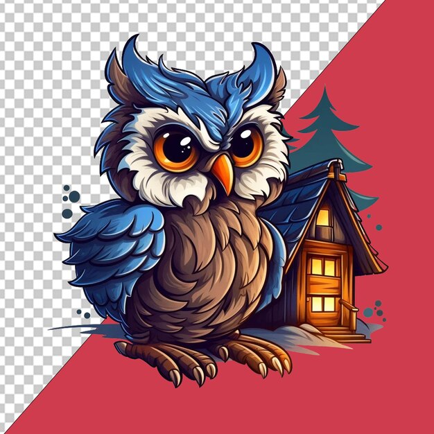 PSD starożytny birdhouse png