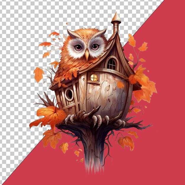 PSD starożytny birdhouse png