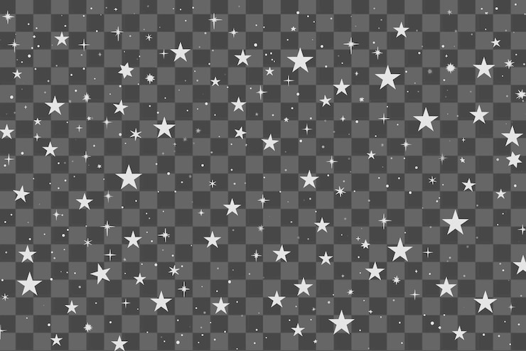 PSD starry night transparent background