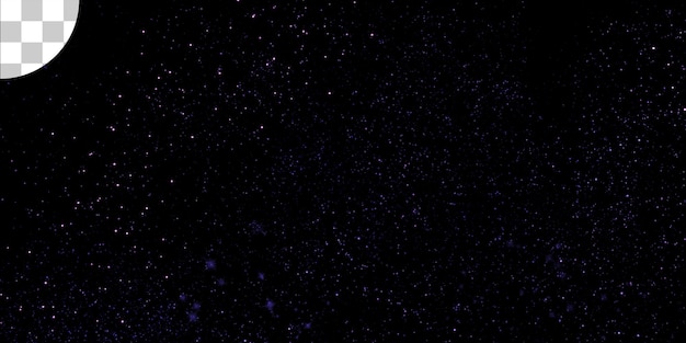 PSD starry sky transparent background