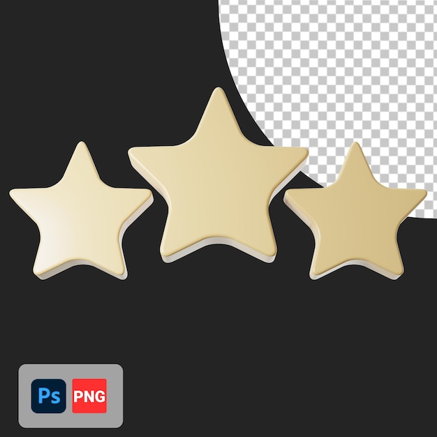 Stars 3d icon