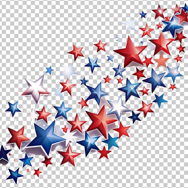 PSD stars and american flag