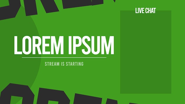 PSD starting stream template - youtube gaming