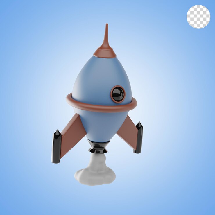 PSD startup 3d icon and illustration