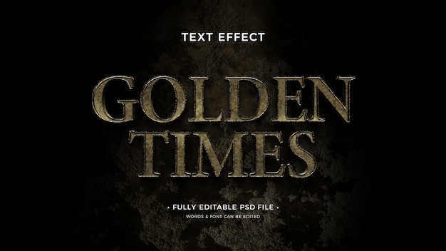 Stary Złoty Efekt Tekstowy