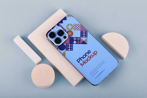 PSD mock-up di design per smartphone all'avanguardia