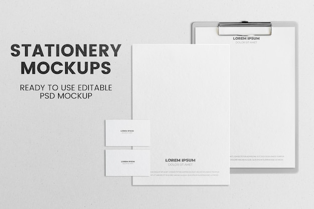 Stationary Document Paperwork Organization Concept