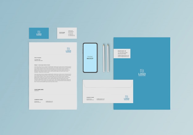 Stationary Mock-up Template