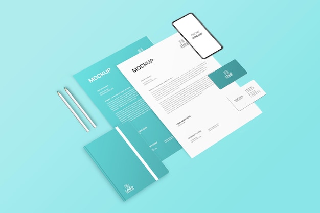 Stationary Mockup Design Template