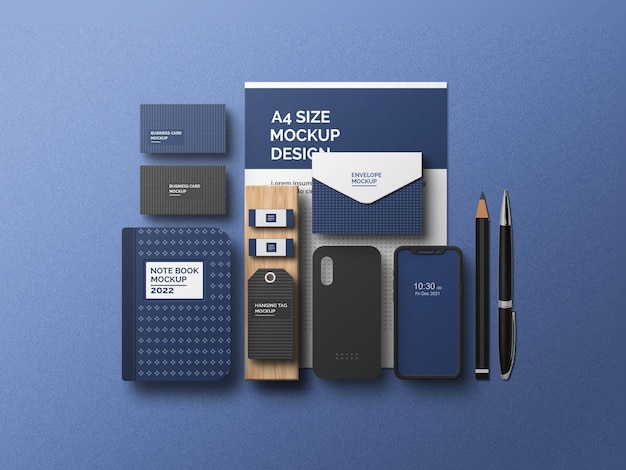 Stationary mockup template design