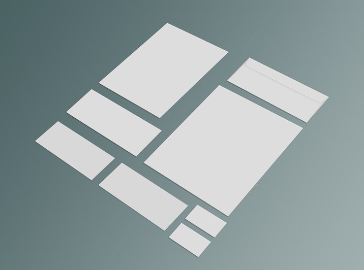 PSD stationary mockup template