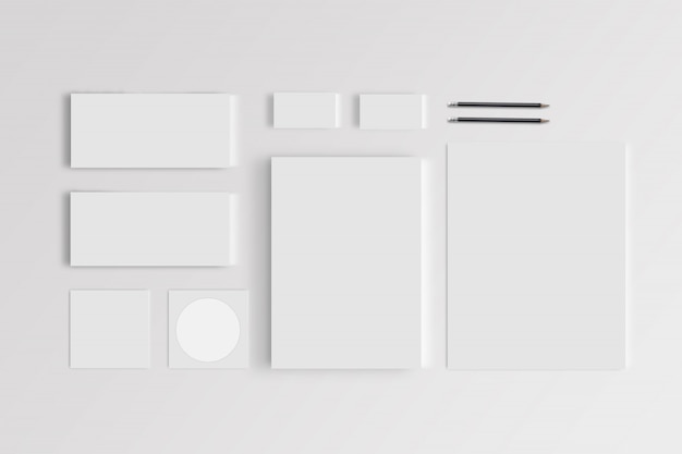 Stationary mockup template