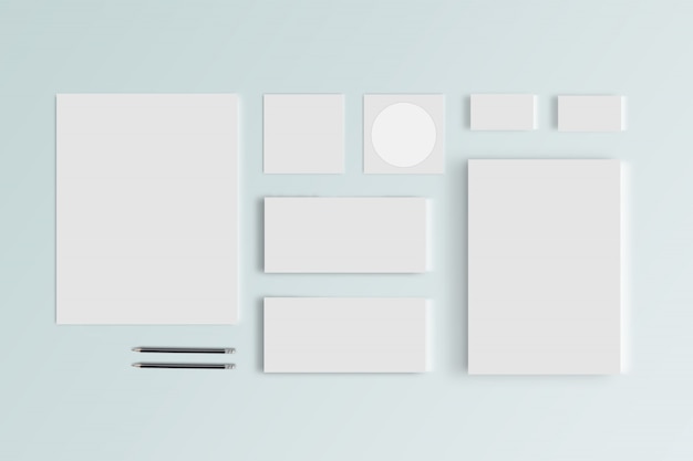 PSD stationary mockup template