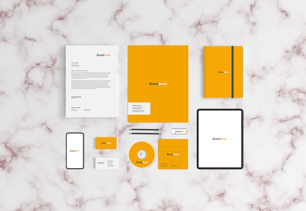 stationary mockup template