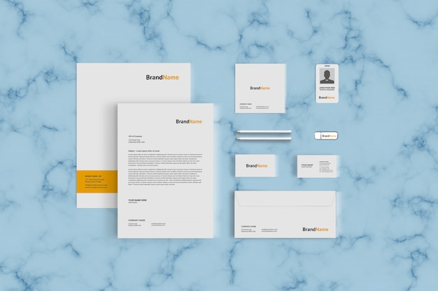 stationary mockup template