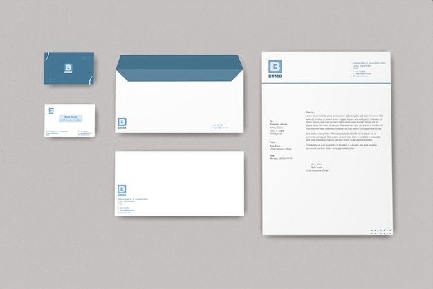 PSD stationary mockup