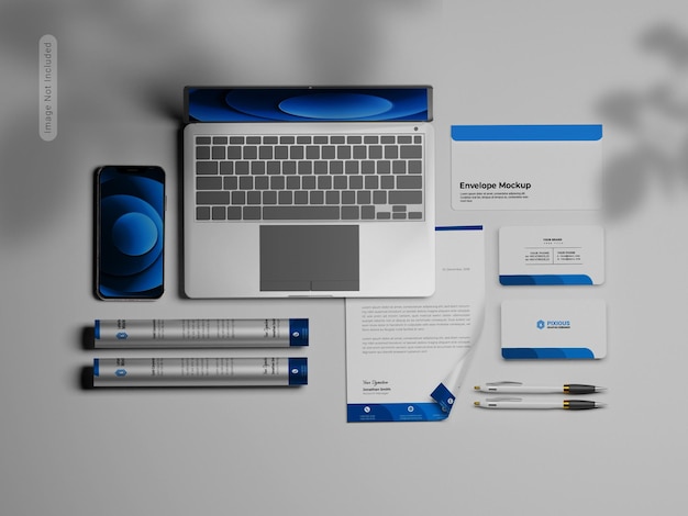 Stationery branding identity mockup scene creator