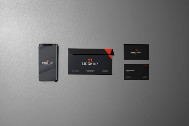 PSD stationery branding identity mockup